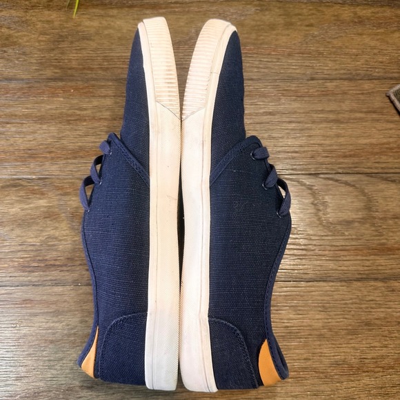 TOMS Earthwise Navy Carlo Canvas Knit Lace Up Sneakers Shoes Mens Size 11.5 - Picture 6 of 10